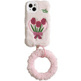 peopleterritory Tulip Fluffy Pink Phone Case