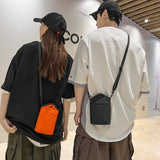 peopleterritory  New Trendy Stylish Small Crossbody Bag Simple Japanese Minority Leisure Phone Bag Men and Women Same Style One Shoulder Bag