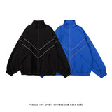 Factory Direct Supply Retro Simple Stand Collar Klein Blue Coat Men's Fashion Brand Loose Street Couple Shell Jacket Jacket