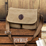 peopleterritory  Men's Canvas Shoulder Bag Crossbody Bag Washed Canvas Bag Men's Classic Horizontal Vintage Bag Feelings Bag