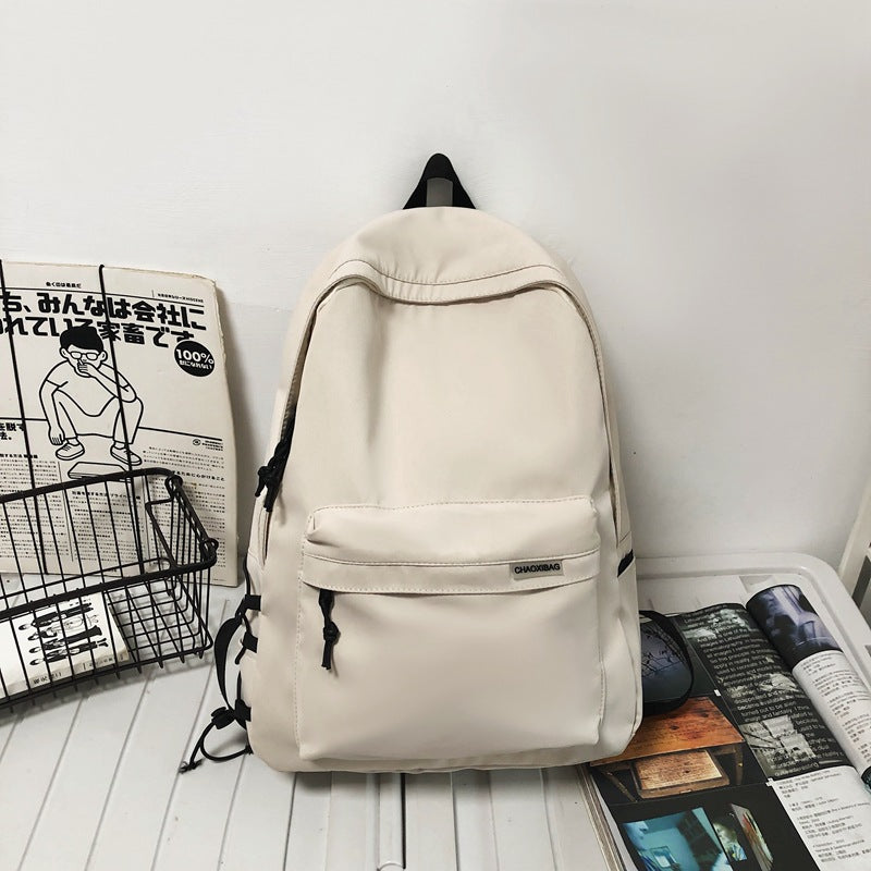 Backpack Backpack Men's Simplicity Large Capacity Travel Backpack Female Casual Japanese Junior High School Student High School and College Student Schoolbag Male