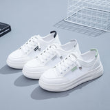 peopleterritory White Shoes Summer Women's Shoes  New Spring and Autumn Thin Canvas Breathable Mesh Shoes Sports Board Shoes