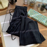 peopleterritory Several Taobao Stores Sell Lazy Pants for Women  Spring and Summer Japanese Loose Casual Texture Mopping Wide-Leg Pants