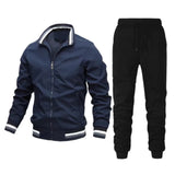 Street Running Sports Teen Jacket Stitching Printing Sweatpants Suit Customizable Logo