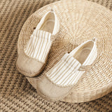 peopleterritory Old Beijing Cloth Shoes Women Chinese-Style Linen Slip-on Flat round Toe Women's Ethnic Style Retro Fisherman Big Head Shoes