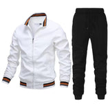 Street Running Sports Teen Jacket Stitching Printing Sweatpants Suit Customizable Logo