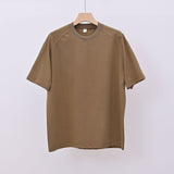 Neng Meng Simple Raglan Sleeve Short Sleeve Men's Tencel T-shirt Heavy Summer Menswear G Top Loose Stitching T-shirt