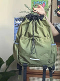 New Korean Drawstring Lightweight Backpack Travel for Climbing and Riding Backpack Badminton Bag Men and Women Tennis Pack