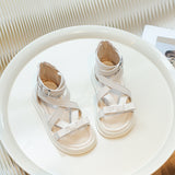 peopleterritory  New Roman Girls' Sandals Summer  New Girls' Sandals Baby Leisure Open Toe Sandals