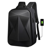 peopleterritory  New Waterproof Leisure Backpack Large Capacity ABS Laptop Bag USB Men Backpack Wholesale Hardshell Bag