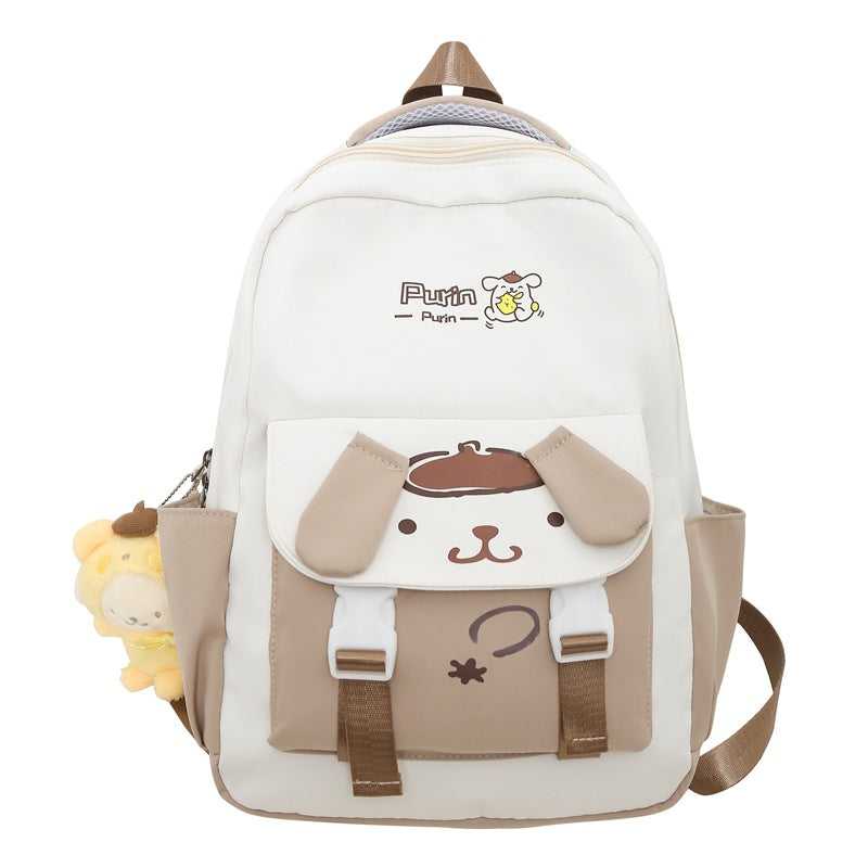 Backpack Junior's Schoolbag Female Middle School Student College Style Large-Capacity Backpack Elementary School Girl Portable Burden Alleviation Backpack