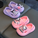 peopleterritory  Sanrio  New Summer Girls Sandals Non-Slip Shit Feeling Children Outer Wear Children Beach Hole Shoes