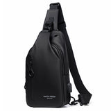 peopleterritory  High Quality Large Capacity Wear-Resistant Men's Chest Bag Casual Sports One-Shoulder Crossbody Bag Trendy Men's Bag