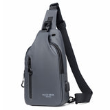 peopleterritory  High Quality Large Capacity Wear-Resistant Men's Chest Bag Casual Sports One-Shoulder Crossbody Bag Trendy Men's Bag