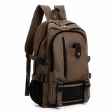 peopleterritory  New Men's Backpack Casual Travel Canvas Backpack Large Capacity Fashion Backpack Student Schoolbag