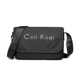 peopleterritory  Celikoel New Men's Bag Wholesale Men's Letter Bag Messenger Bag Large Capacity Waterproof Men's Shoulder Bag