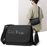 peopleterritory  Celikoel New Men's Bag Wholesale Men's Letter Bag Messenger Bag Large Capacity Waterproof Men's Shoulder Bag