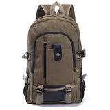 peopleterritory  New Men's Backpack Casual Travel Canvas Backpack Large Capacity Fashion Backpack Student Schoolbag