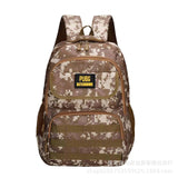 peopleterritory  Cross-Border New Arrival Grade 3 Chicken Eating Camouflage Double-Shoulder Backpack Male PUBG Mobile Primary School Student Schoolbag for Junior High School Students