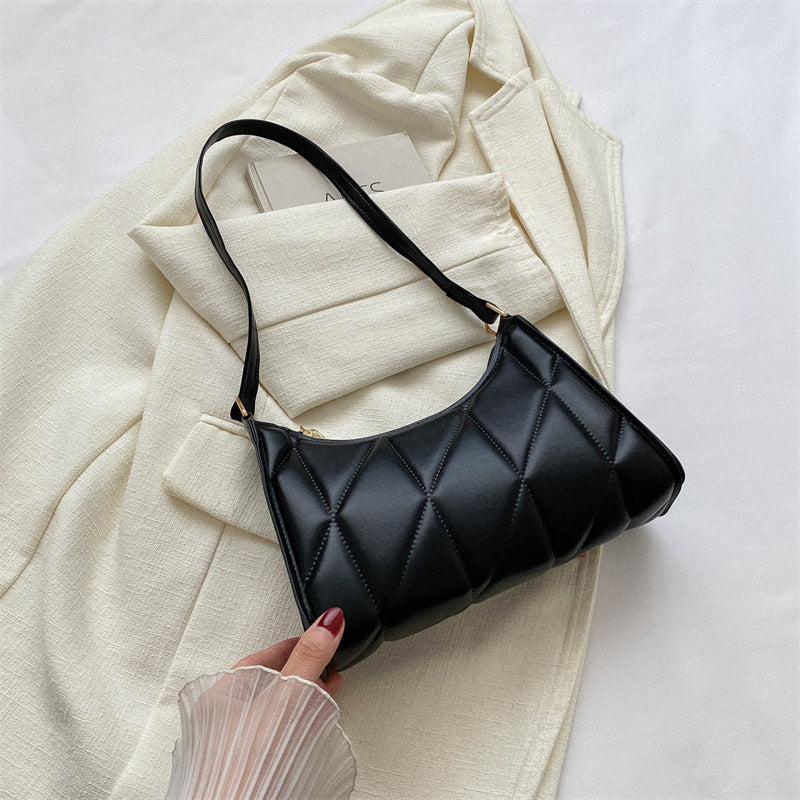 peopleterritory Bag Women's Leisure Commute Handbag  Summer New Fashion Simple Underarm Bag Niche Trendy One-Shoulder Bag