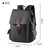 Backpack Leather Backpack Men's Backpack College Students Bag High School Student Travel Bag British Style Business Computer Bag Leather Bag