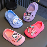 peopleterritory  Sanrio  New Summer Girls Sandals Non-Slip Shit Feeling Children Outer Wear Children Beach Hole Shoes