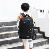 peopleterritory  Baijiawei Middle School Student Schoolbag Men's Fashion Trendy Junior High School Student Korean Youth Primary School Student Campus Backpack