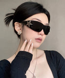 peopleterritory One Piece American Retro Large Frame Sunglasses XS1087