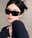 peopleterritory One Piece American Retro Large Frame Sunglasses XS1087