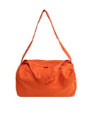 peopleterritory Orange Messenger Bag Nylon Oversize Patchwork Zippered LY1392