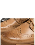 peopleterritory Leather Brogue Style Oxford Shoes Women