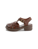 peopleterritory Leather Strappy Fisherman Sandals