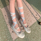 Territory Cross Tie Invisible Socks Ballet Lace Boat Sock JK Lace Strappy Lolita DIY Ripped Straps Cotton Low Cut Socks Invisible Stocking