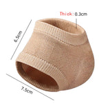 Territory Heel Protector Protective Sleeve Half Size Socks Gel Anti-Cracking Foot Cover Foot Skin Care Protectors Gel Heel Pads