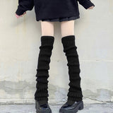 Territory Over Knee Leg Warmer Lengthened 70cm JK Uniform Long Socks Lolita Knitted Boot Socks Pile Up Socks Foot Warming Cover