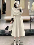 Territory High Quality Small Fragrance Two Piece Set Women Short Jacket Coat + Long Skirt Suits Korean Elegant Fashion OL 2 Piece Sets