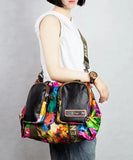 peopleterritory Versatile Casual Oversized Printed Patchwork Crossbody Bag ZX1041