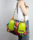 peopleterritory Versatile Casual Oversized Printed Patchwork Crossbody Bag ZX1041