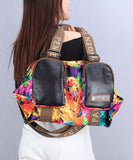 peopleterritory Versatile Casual Oversized Printed Patchwork Crossbody Bag ZX1041