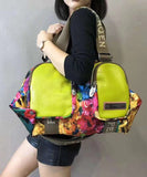 peopleterritory Versatile Casual Oversized Printed Patchwork Crossbody Bag ZX1041