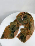 peopleterritory Women Flower Tie-dye Autumn Scarf