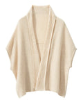 peopleterritory Solid Cashmere Knitted Shawl Cardigan