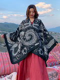 peopleterritory Women Artsy Print Shawl Scarf