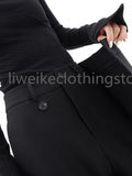 fall  fashion trends custom hoco Asymmetrical Layer Button Baggy Wide Leg Pants homecoming pants