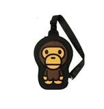 Backpacks Plush Cute Monkey Kids Diagonal Bag Phone Mini Shoulder Bag 230701