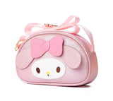 Black Pink White Melody PU One Shoulder Bag Girl Cute Soft Accessories Messager Bag With Zipper