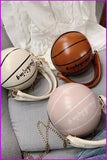 peopleterritory Basketball Shape Round Chain Crossbody Bags With Handle F685