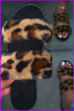 peopleterritory Black Causal Fur Slides F454