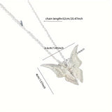 New butterfly pendant women's jewelry simple necklace gift