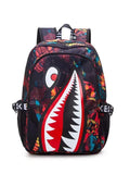 Shark Backpack Boys for Kids Camo Bookbag for Middle School Bags Travel Back Pack 240520